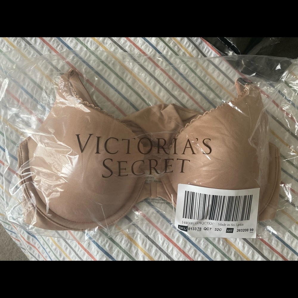 Body by Victoria lightly-lined racerback Demi bra, 32C